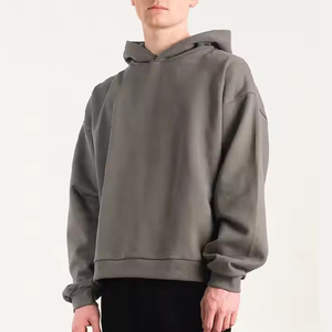 เสื้อมีฮู้ดแบบสวมศีรษะของผู้ชาย500 GSM รุ่นใหญ่มีฮู้ดแบบฝรั่งเศสเสื้อมีฮู้ดแบบธรรมดา - Product Image 2