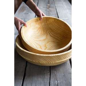 Juego de 3 cuencos redondos de madera Mango, precio barato, cuenco decorativo, artesanías, cuencos de estilo contemporáneo, accesorios de cocina - Product Image 3