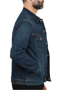 Chaqueta Vaquera Casual Vintage con Parches para Hombre, Ecológica, Transpirable, Oscura, de Alta Calidad y Cómoda, Nueva en Oferta - Product Image 5