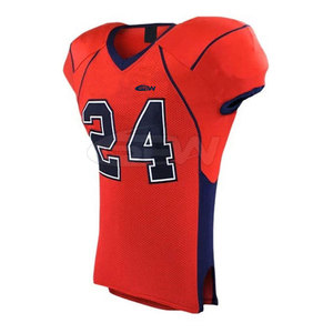 Uniformes de Fútbol Americano Sublimados al por Mayor, Personalizados, Talla Grande, Cómodos, con Estampado Digital, Camisetas 100% Poliéster - Product Image 5