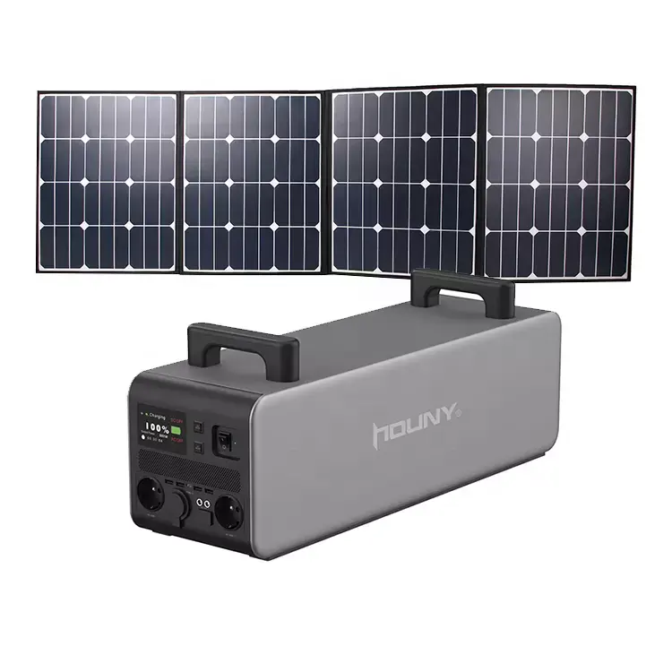 2022 station d'énergie solaire Portable lifepo4 1000W 2000W système d'énergie solaire domestique 5000W générateur solaire avec panneau complet