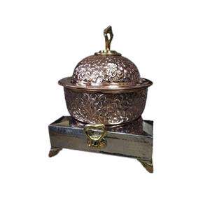 Fournitures de luxe pour restaurants et hôtels Réchaud à nourriture Buffet Serveur Chauffe-plat en acier inoxydable Finition plaquée or - Product Image 3