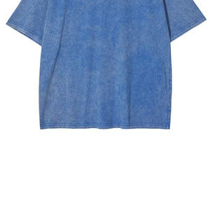 Camisetas Unisex de Diseño Personalizado, Lisas, Azules, Extra Grandes, 100% Algodón, Antiarrugas, Lavado Vintage - Product Image 4