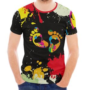 Camiseta de sublimación para hombre, transpirable, de secado rápido, todas las tallas disponibles, Camiseta de punto ligero con cuello redondo, diseño estampado, precio al por mayor - Product Image 4