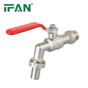 Ifan Bán Buôn Tùy Chỉnh Nước Tap Dài Màu Đỏ Xử Lý 1/2 "3/4" Kích Thước Brass Bibcock - Product Image 2