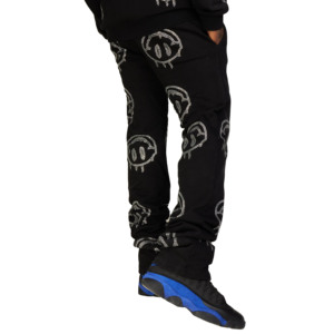 Pantalon de survêtement personnalisé de haute qualité pantalons de survêtement en coton épais empilés pantalons de survêtement évasés pour hommes - Product Image 3