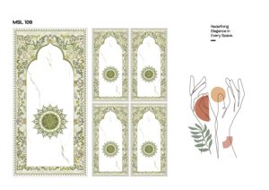 MSL Strata 3D Designer Vitrified ACCENTS 600x1200mm Intérieur Hôtels Appartements Villas Antibactérien Installation Facile à Coller - Product Image 5