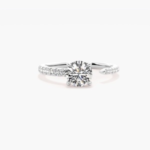 1 Ct Solitaire Lab Grown Ring in Yellow, Rose, and White Gold Available in 10k, 14K and in 18k Gold. - Product Image 5