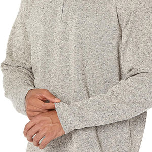 Sweat-shirts à demi-zip pour hommes en molleton 100% coton, impression de logo personnalisée, vente chaude, vêtements d'hiver, séchage rapide, respirant - Product Image 3