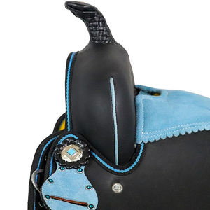 Sillas de Montar Ecuestres Occidentales Clásicas de Diseño Personalizado de Alta Calidad, Cantle Trail Tack para Carreras de Barriles de Caballos, Accesorio Integral - Product Image 3