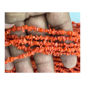 Cuentas de forma de Chips de Coral italiano Natural, tamaño 4 a 6 Mm, collar suelto de 20 pulgadas, nuevo diseño - Product Image 5