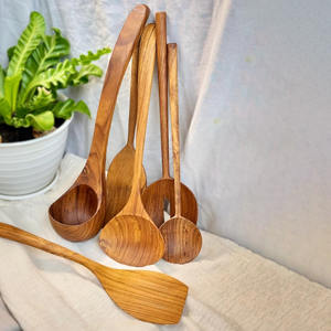 Utensil tool for kitchen <b>wooden</b> handled <b>spatulas</b> wood <b>spatula</b> for blending stirring food ingredients - Product Image 2