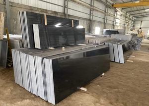 Dalles de granit noir absolu poli, grandes dalles, qualité supérieure, découpe sur mesure, prix d'usine - Product Image 4