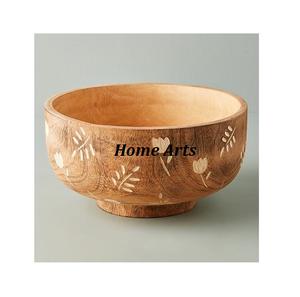 Diseño clásico de madera para servir aperitivos, cuenco para aperitivos, tamaño personalizado, forma redonda, cuenco para chocolates para uso doméstico - Product Image 5