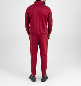 Trajes de chándal de deportes de invierno de calidad superior Cremallera transpirable Diseño ajustado Logotipo personalizado Tallas grandes conjuntos de hombres - Product Image 4