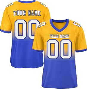 Maillots de football américain Premium Day-Glo Design surdimensionné à haute énergie Performance respirante courte pour le jeu de streetwear d'été - Product Image 6