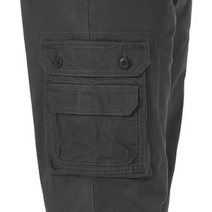 Pantalones tácticos Cargo para hombre con logotipo personalizado al por mayor, muchos bolsillos, lona recta, ropa para el sudor, método de tejido no tejido para - Product Image 4