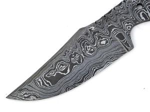 Couteau professionnel en acier Damas fait à la main personnalisé forgé lame vierge pleine soie avec couvercle Offre Spéciale - Product Image 3