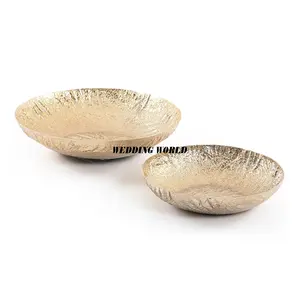 Luxury Metal Chocolate Bowl Gold Finished Different Sizes Sweet Bowl Hot Selling Wholesale Luxury New Chocolate Bowl