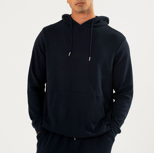 Conjunto Deportivo para Hombre de Primera Calidad, 100% Algodón, Nuevo, Azul Marino, Ajuste Cómodo, Sudadera con Capucha y Pantalones, Estilo Relajado, Conjunto Combinado - Product Image 5