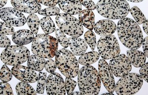 Cabujones de jaspe dálmata pulidos, piedras preciosas sueltas, piedra natural para la fabricación de joyas - Product Image 4