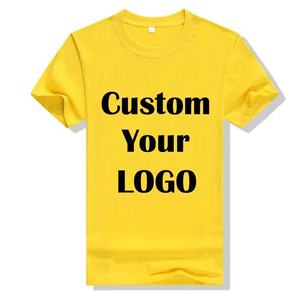 Wholesale Blank Plain t Shirt Custom Your Logo Printing <b>Polyester</b> Cotton <b>Tshirt</b> Printed Plus Size Men's T-shirt for Men - Product Image 1