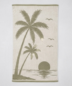 Toalla de Playa de Tela de Rizo con Estampado de Palmeras Tropicales Personalizada, de Doble Cara, Ecológica, de Secado Rápido para Adultos, Transpirable y Ligera - Product Image 5