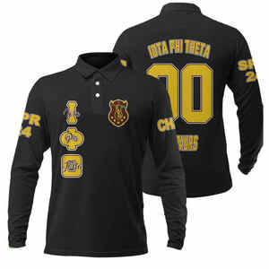 Haute qualité coton grande taille hommes polos unisexe décontracté à manches courtes Jersey grande taille avec Iota Phi Theta signes grecs - Product Image 1