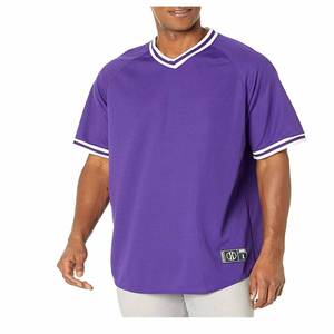 Maillot de baseball sur mesure OEM respirant logo imprimé avec coutures sur le côté arrière hommes sport maillot de baseball à la mode - Product Image 4