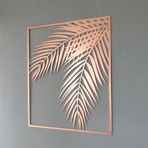 Superbe art mural abstrait en métal de fer avec des bandes métalliques entrelacées audacieuses créant une caractéristique de décoration moderne frappante - Product Image 6