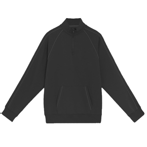 Sweat-shirts à capuche pour hommes de haute qualité, en polaire, demi-zip, respirants, avec bordures réfléchissantes, design simple, grandes tailles, pour l'hiver - Product Image 6