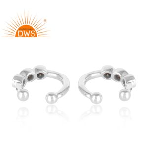 Nouvellement conception Fine Sterling Silver Naturel Noir Spinal Gemstone Oreille Manchette Boucle D'oreille Fabricant De Bijoux - Product Image 3