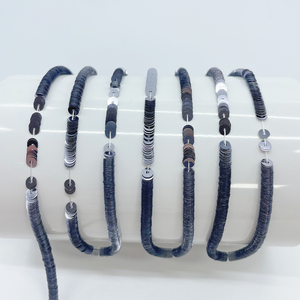 Pháp Sequins, paillettes, kim loại màu xám 4 mm OEKO-TEX Sequins phẳng cho Thêu Haute Couture - Product Image 5