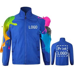 Chaqueta Safari Personalizada para Hombre y Mujer, Talla Grande, Estilo Denim, para Otoño, con Estampado a Cuadros, Transpirable, con Cierre, Manga Larga, Cortavientos - Product Image 3