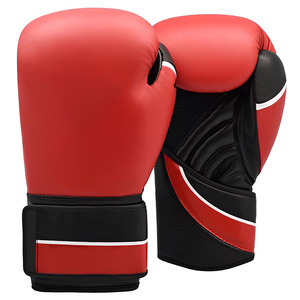 Gants de boxe légers de haute qualité avec impression de logo personnalisé Meilleurs vêtements de combat de couleur unie en cuir PU Caractéristiques Poinçonnage - Product Image 1