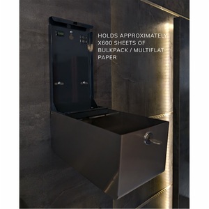 Service OEM Distributeur d'accessoires de salle de bain pour installations de loisirs durables mural Distributeur multiplat en acier noir - Product Image 2