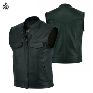Chaleco de cuero para hombre, diseño impermeable de alta calidad para invierno, chalecos de cuero cálidos transpirables únicos, venta al por mayor - Product Image 4