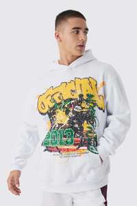 เสื้อสเวตเตอร์มีฮู้ดสำหรับผู้ชายพิมพ์ลาย Dtf เปิดไหล่ผ้าฝ้าย - Product Image 5