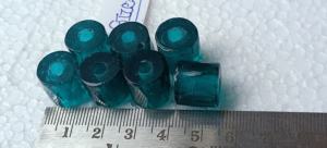 Cuentas de Vidrio Facetadas en Forma de Pez Hechas a Medida, 14 mm, Color Verde Azulado, para Revendedores y Tiendas de Cuentas para Nativos - Product Image 5