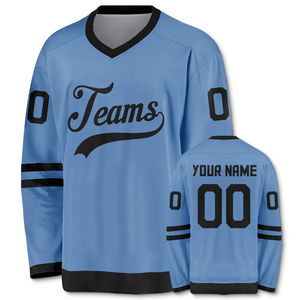 Camisetas de Hockey sobre Hielo para Adultos, Precio al por Mayor, Económicas, de Doble Cara, Personalizadas con el Logotipo del Equipo, con Impresión, 100% Poliéster - Product Image 1