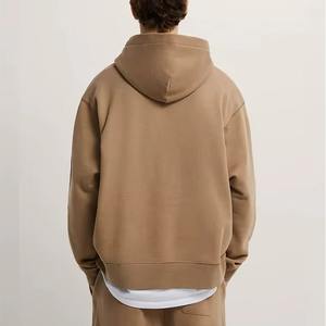 Otoño básico algodón mezclado cuello con capucha producto hombres básicos algodón mezclado sudaderas con capucha y sudaderas - Product Image 5