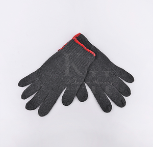 ถุงมือผ้าฝ้ายระบายอากาศได้ดี, ถุงมือถักป้องกันงานในร่มและถุงมือทำสวนสีทึบสำหรับใช้งานทั่วไป - Product Image 5