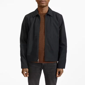 Veste vintage personnalisée de haute qualité pour hommes Veste à fermeture éclair en coton rempli de toile pour hommes - Product Image 3