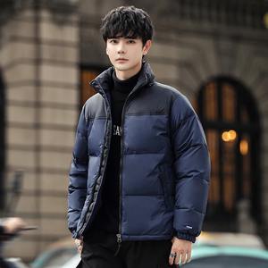 Chaqueta acolchada de lona ligera para hombre, Abrigo acolchado cálido térmico de invierno, impermeable y a prueba de viento, chaqueta hinchada - Product Image 4