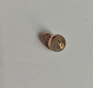 Colgante de piedras preciosas de rutilo dorado Natural hecho a mano, joyería chapada en oro, colgante de precio al por mayor para su colgante para la temporada de verano - Product Image 2