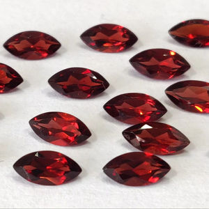 Granate rojo natural 5x10mm Marquesa facetada Calidad AAA-Granate Marquesa facetada Calidad AAA - Product Image 1