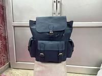 Tas Selempang Kulit Asli Desainer Mewah Unisex Imperial Kapasitas Besar Dapat Disesuaikan dengan Ritsleting Terbuka dan Tali Bahu yang Dapat Diatur