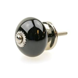 Bouton de porte d'armoire, tiroir de cuisine en porcelaine Vintage bouton de transfert d'horloge Antique rustique bouton en céramique - Product Image 3