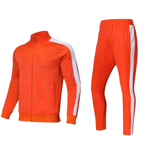 Survêtement 2 pièces décontracté en polyester pour hommes, jogging à manches longues, vêtements de sport avec fermeture éclair, survêtement de printemps - Product Image 6