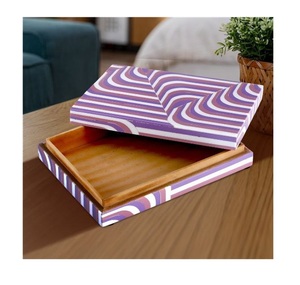Eco Friendly Wood & Resin Jewlery & Storage Box Multifunctional Rectangle Shape Handmade Resin Inlay Box At Best Wholesale Price - Product Image 6